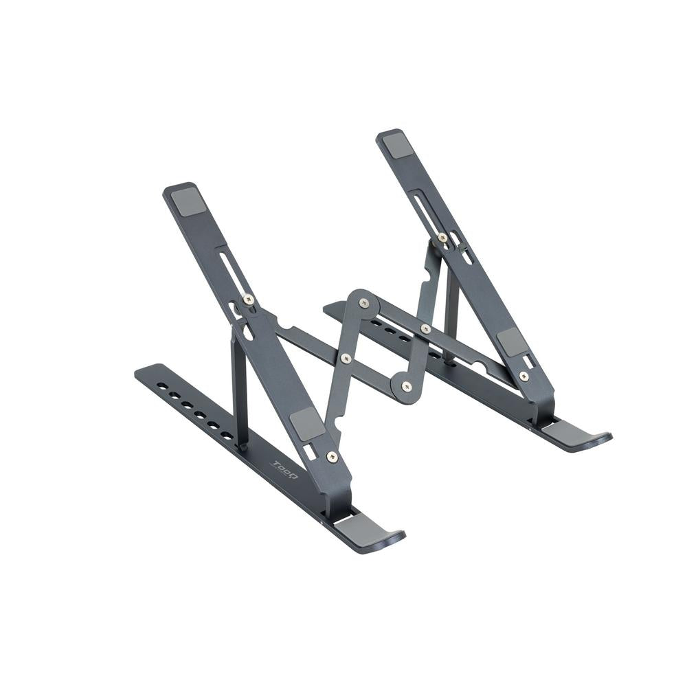 Soporte Elevador Plegable TooQ para Portátiles, Tablets y Libros - Color Gris