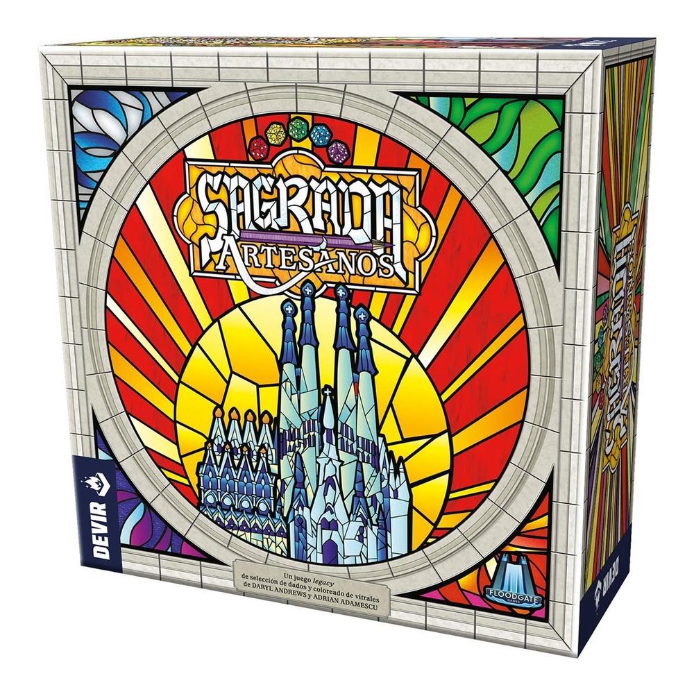 Sagrada Artesanos: Juego de Mesa Legacy de Vitrales para 2-4 Jugadores
