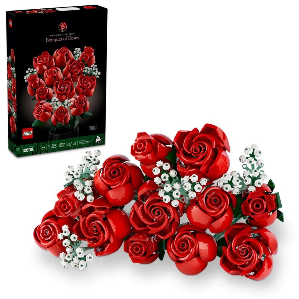 Ramo de Rosas LEGO Botanical Collection - 822 Piezas de Construcción