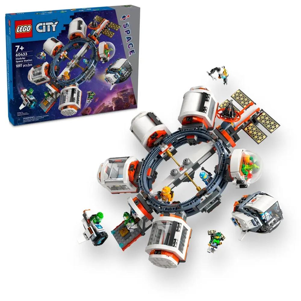Lego City Estación Espacial Modular con Módulos Intercambiables y 6 Minifiguras