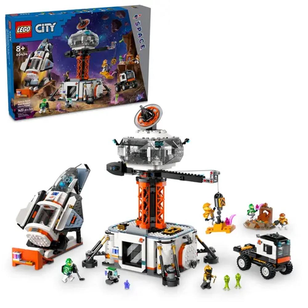 Base Espacial LEGO City y Plataforma de Lanzamiento 60434