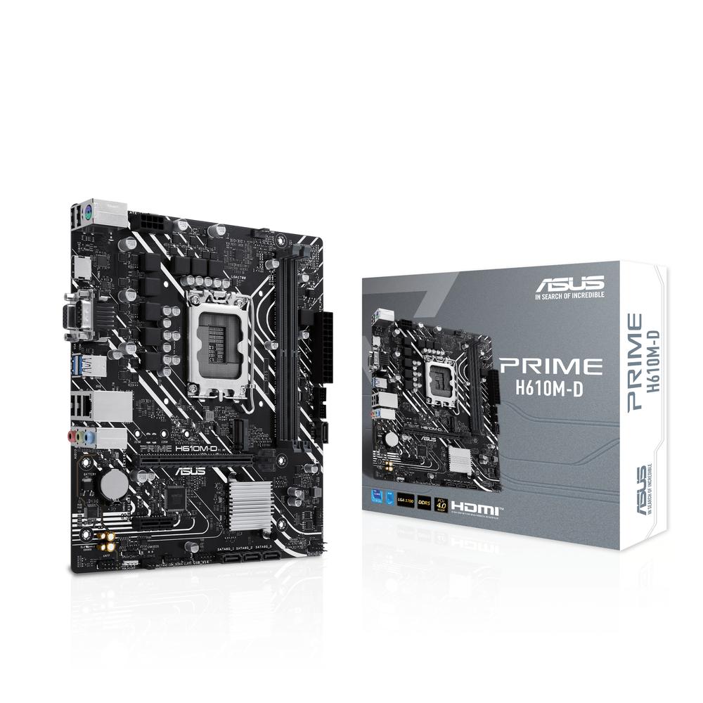 Placa Base Asus Prime H610M-D LGA 1700 Micro ATX, DDR5, 96GB, HDMI, PCIe 4.0