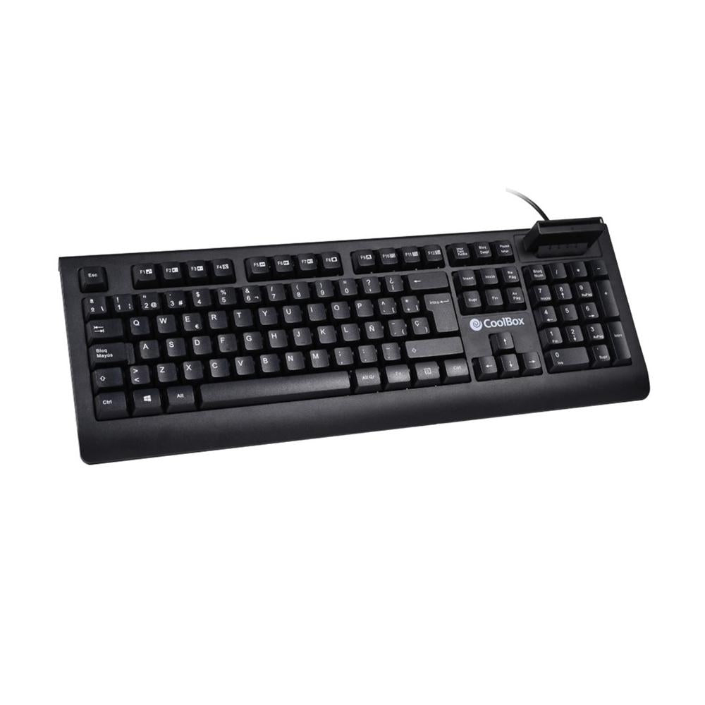 Teclado Coolbox con Lector DNIe 4.0 Integrado y Teclas Silenciosas