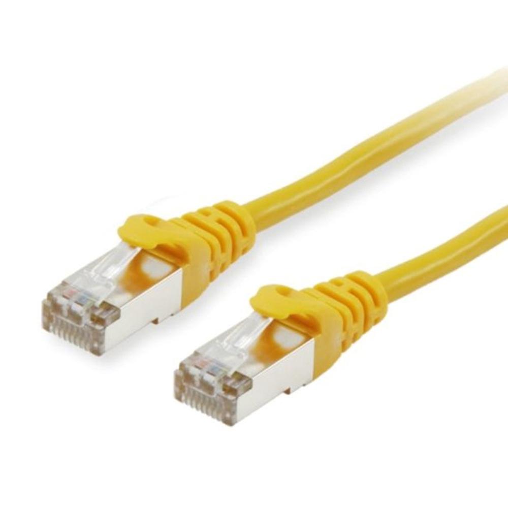 Cable de Red RJ45 S/FTP Cat6a 10m Amarillo - Alto Rendimiento y Protección EMI/RFI