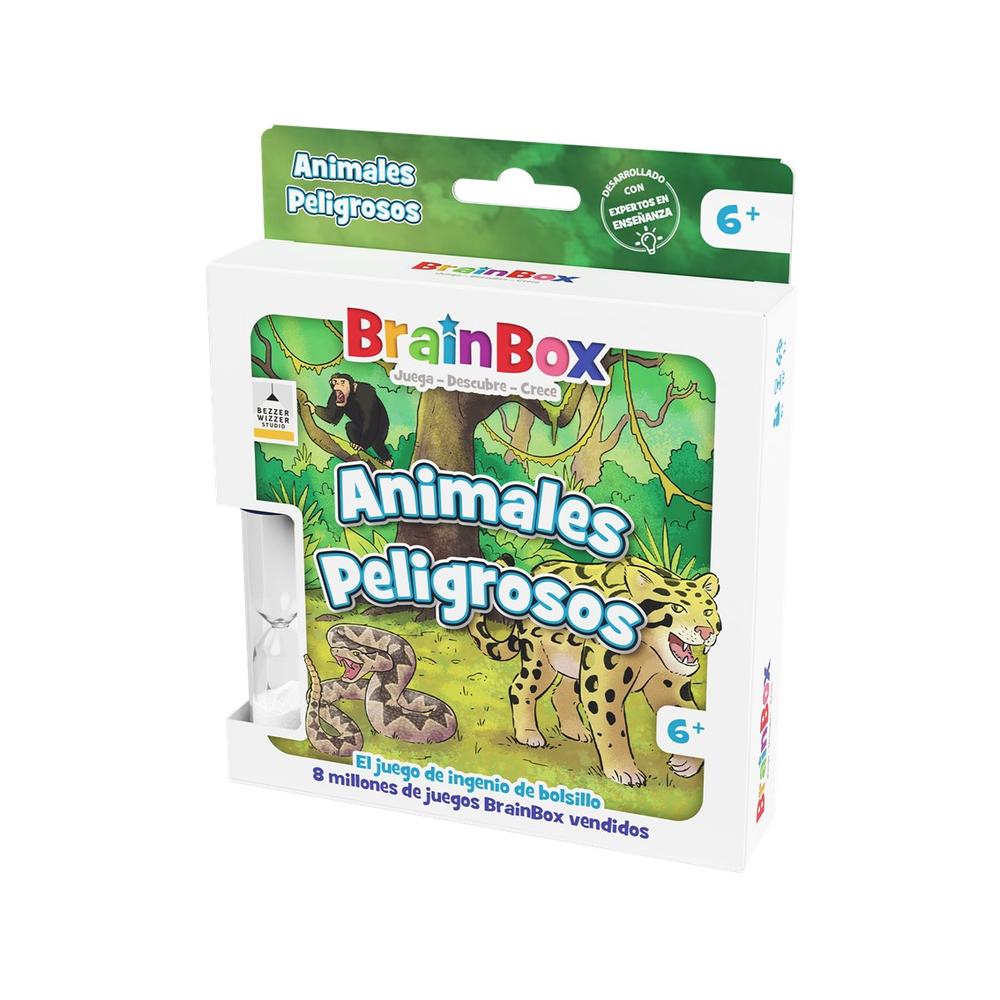 Brainbox Pocket Animales Peligrosos - Juego de mesa (+6 años) (Español)