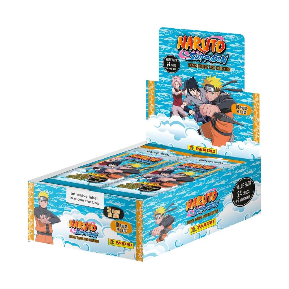 Juego de Sobres Expositor Hokage de Naruto Shippuden - Colección de Cartas (10 Sobres)