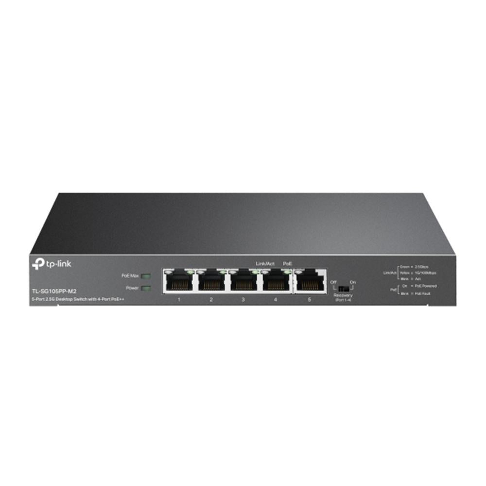 Conmutador TP-Link TL-SG105PP-M2 de 5 Puertos 2.5G con PoE++