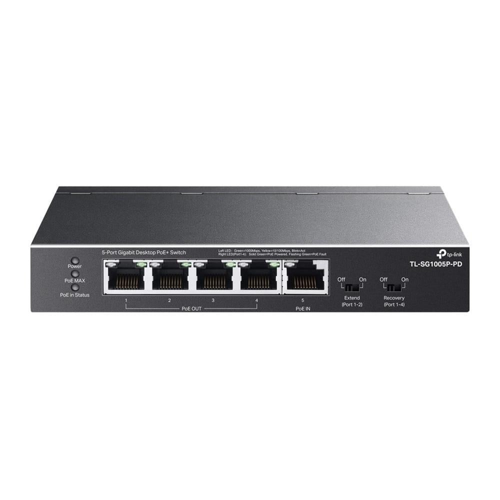 Conmutador TP-Link TL-SG1005P, 5 Puertos Gigabit Ethernet PoE