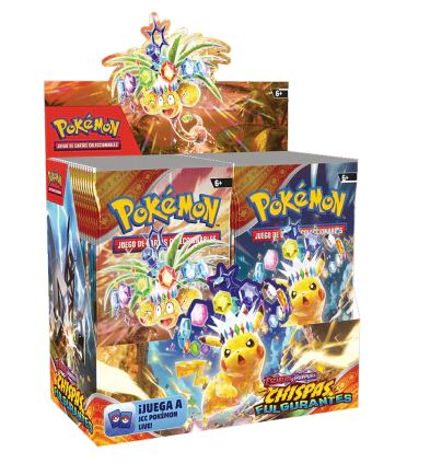 Juego de cartas Pokémon TCG Chispas Figurantess - Display de 36 ct en español
