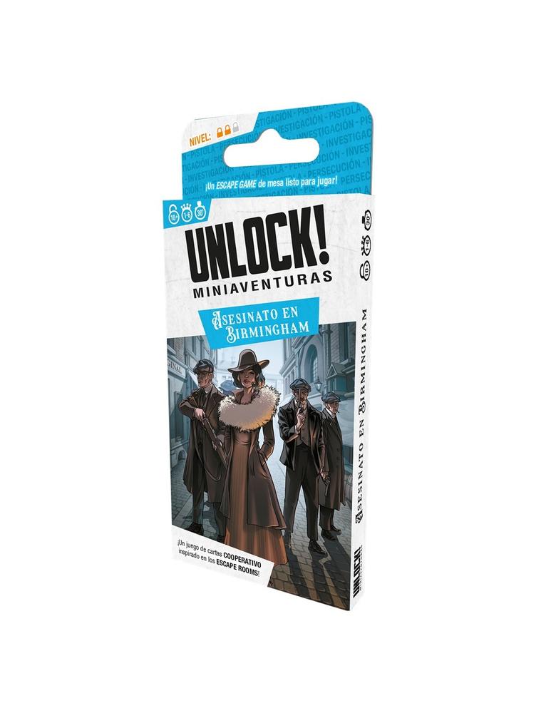 Unlock! Miniaventuras: Asesinato en Birmingham - Juego de cartas (+10 años) (Español)
