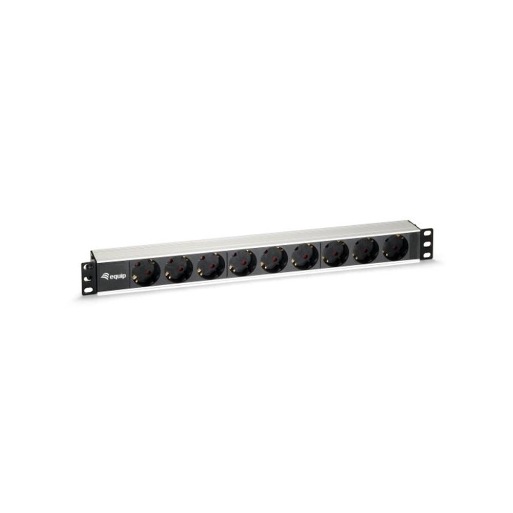 Regleta Equip Rack 19" 1U con 9 Tomas Schuko - Modelo EQ333292