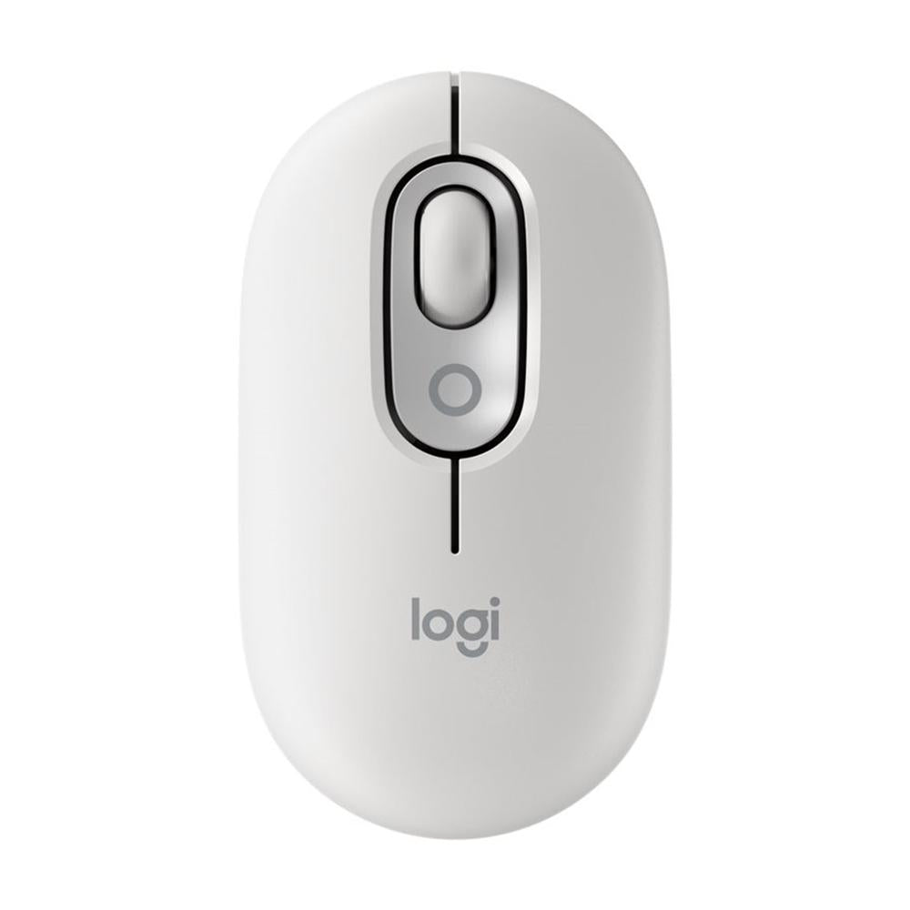 Logitech Pop Mouse Inalambrico Blanco - Con Personalización y Multidispositivo