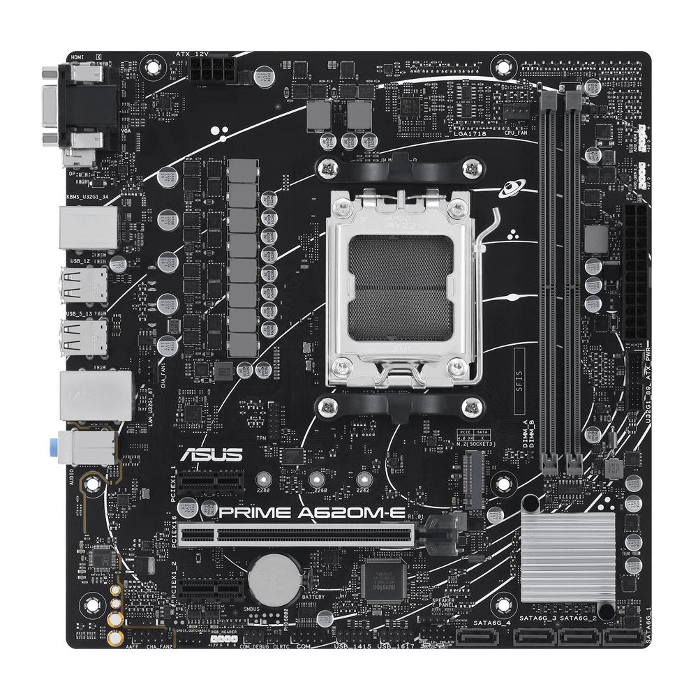 Placa Base Asus Prime A620M-E-CSM AM5 DDR5 Micro ATX con Soporte para Ryzen 7000