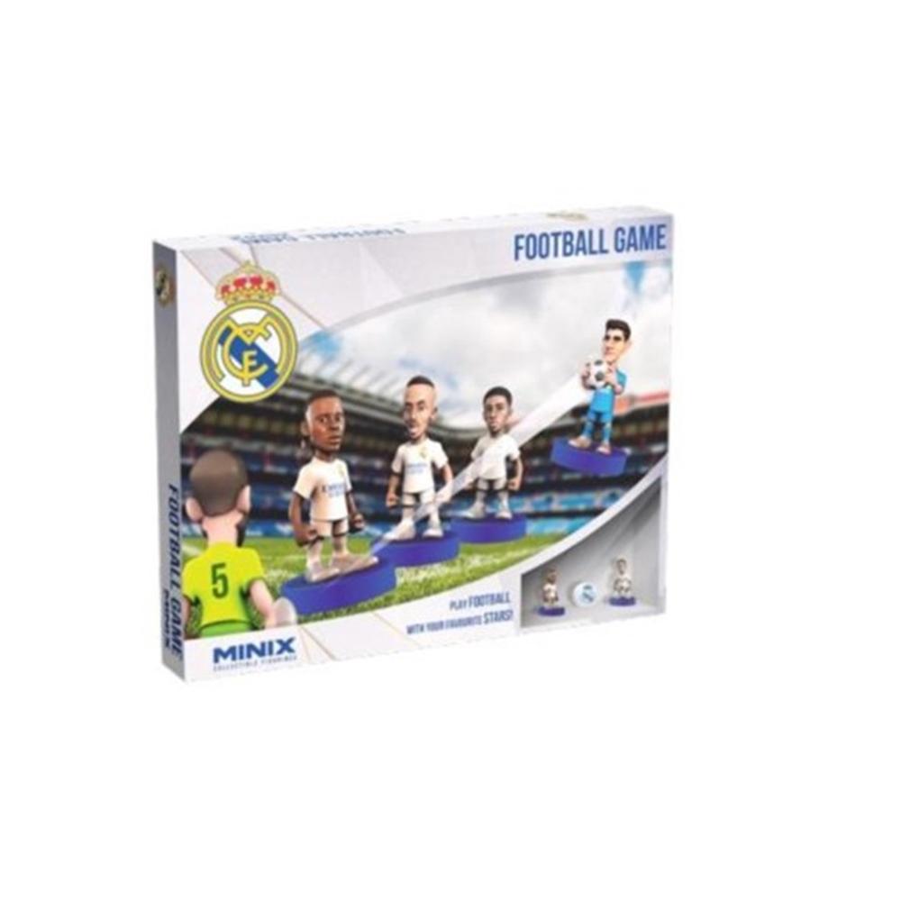 Juego de Fútbol Minix Real Madrid con Jugadores Estrellas y Porterías