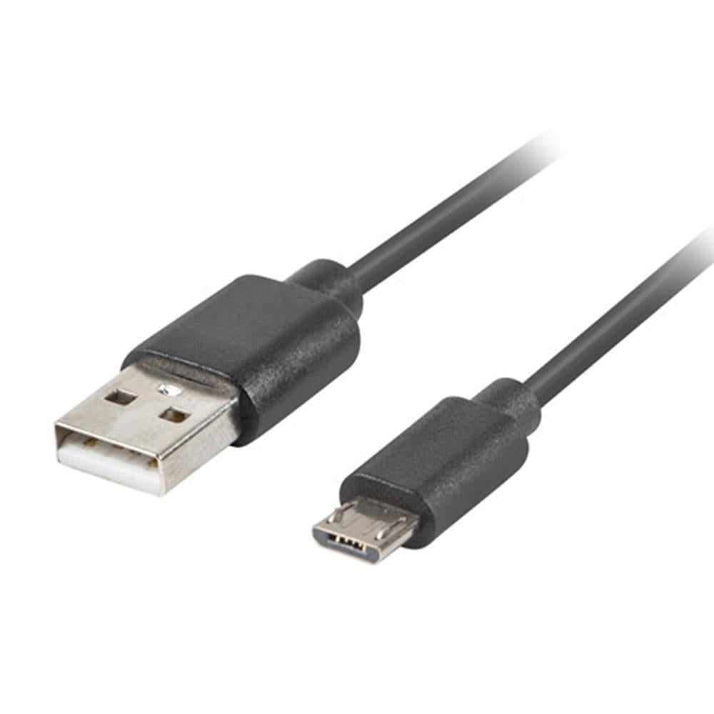 Cable Micro USB a USB 2.0 Lanberg de 3m Negro - Macho a Macho