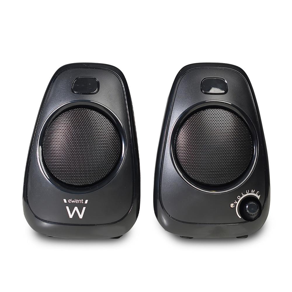 Altavoces Ewent 2.0 EW3527 Negro - Sonido Estéreo Potente y Portátil