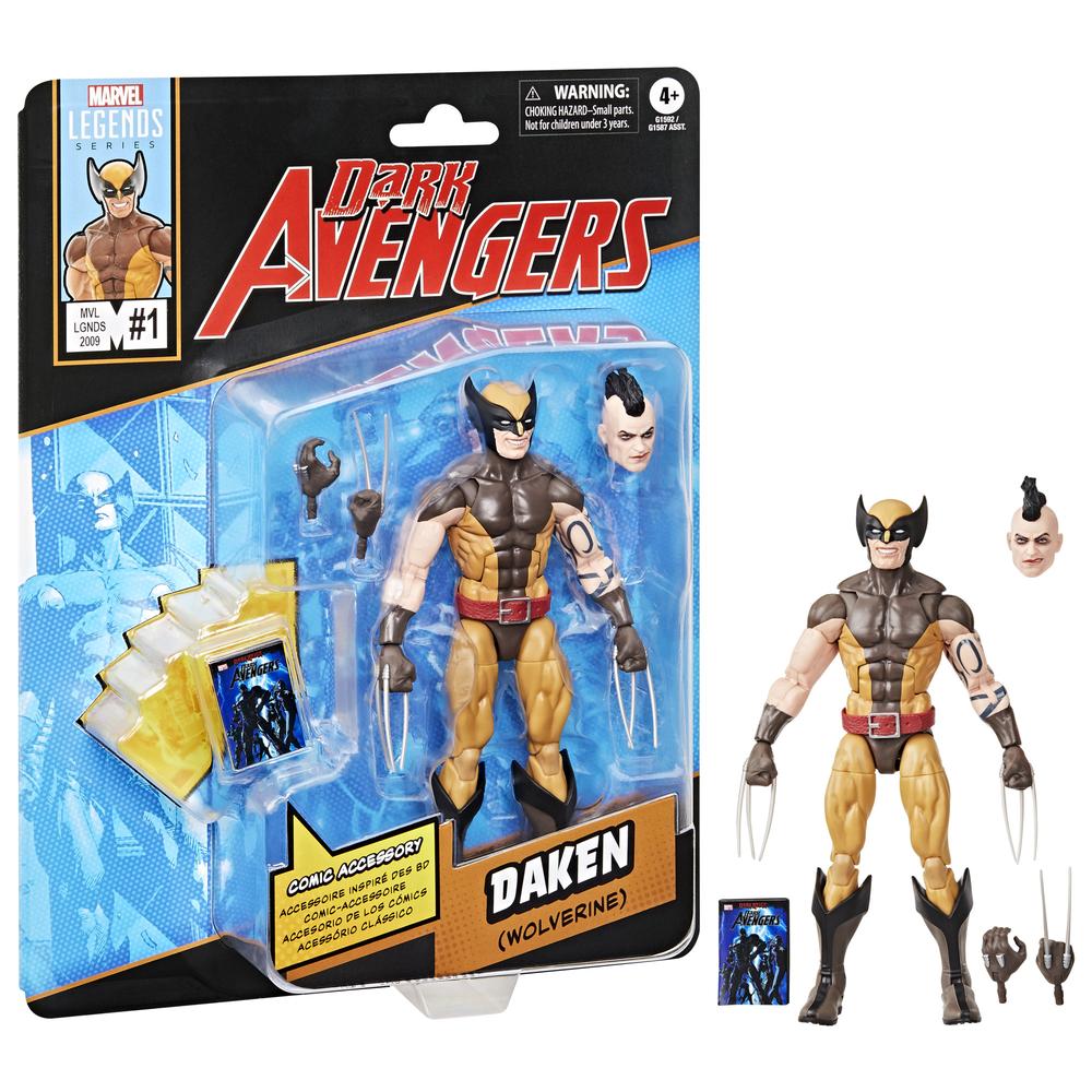 Figura de Acción Daken (Wolverine) Marvel Legends de Hasbro con Accesorios y Mini Cómics