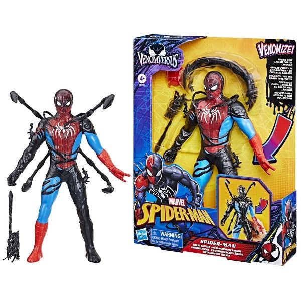 Figura Hasbro Marvel Venom vs Spider-Man con Función de Intercambio de Fluidos