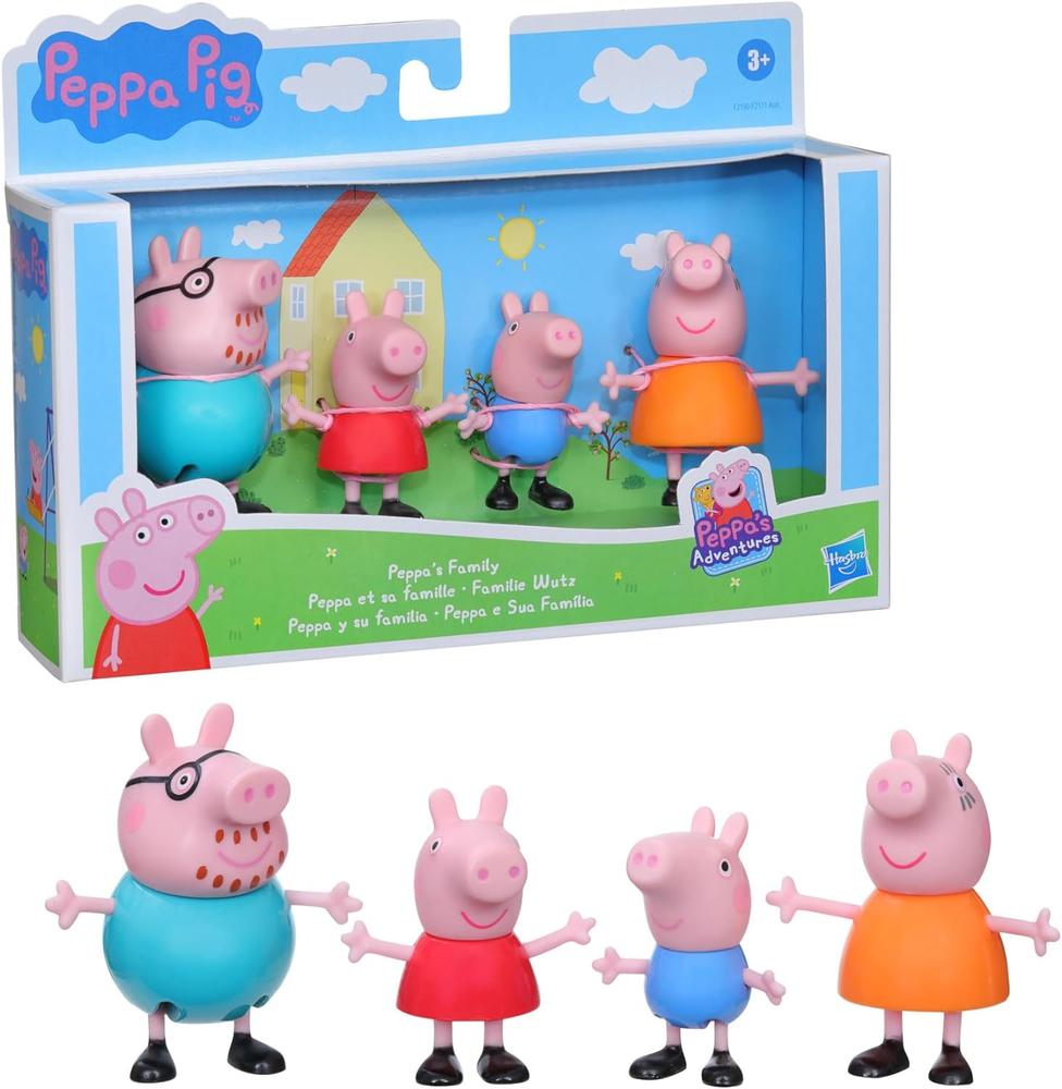Set de Figuras Clásicas de Peppa Pig y su Familia