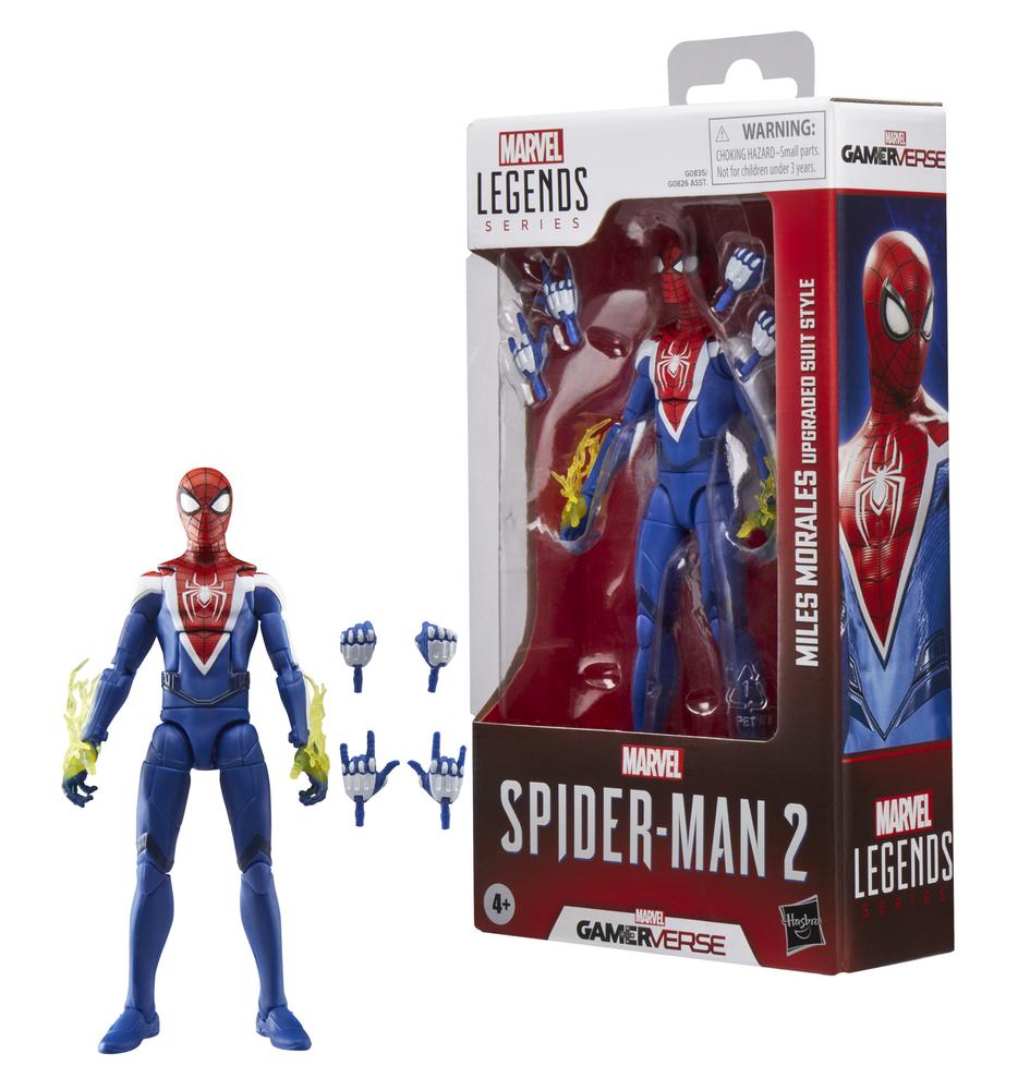 Figura de Acción Hasbro Marvel Legends Miles Morales (Traje Mejorado) 15 cm