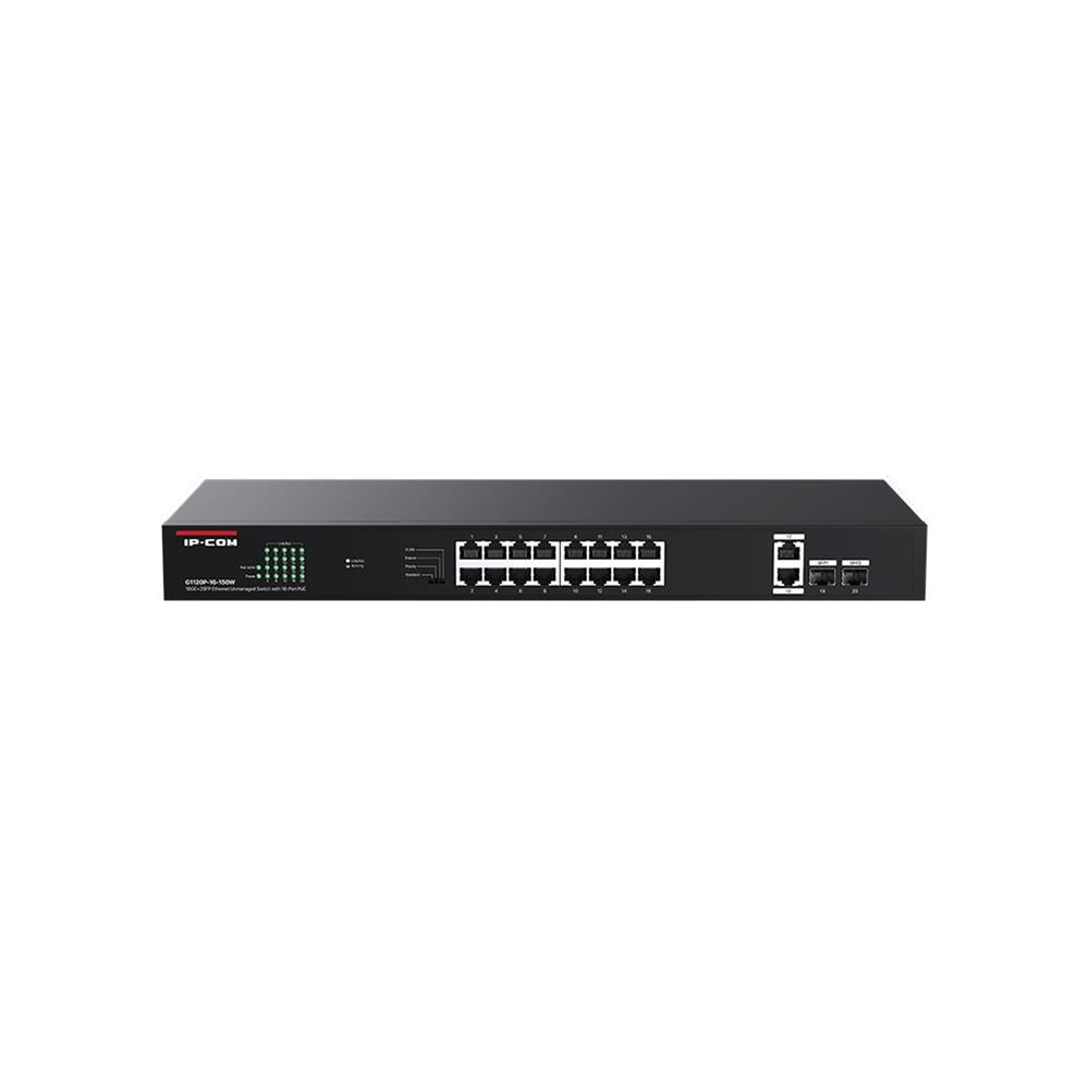 Switch IP-Com G1120P-16, 150W, 20 Puertos PoE Gigabit