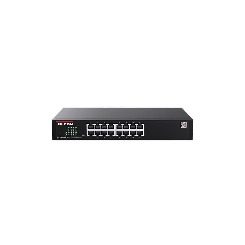 Switch IP-COM G2216D de 16 Puertos Gigabit con Gestión en la Nube y Seguridad Avanzada