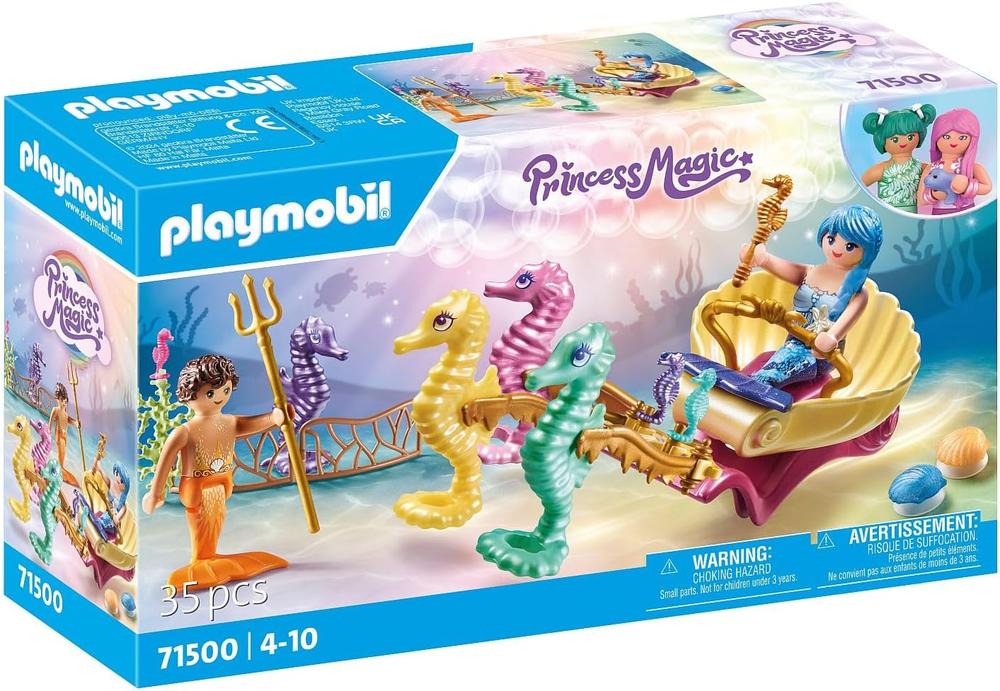 Sirenas y Caballitos de Mar: Aventura en la Carroza Submarina de PLAYMOBIL