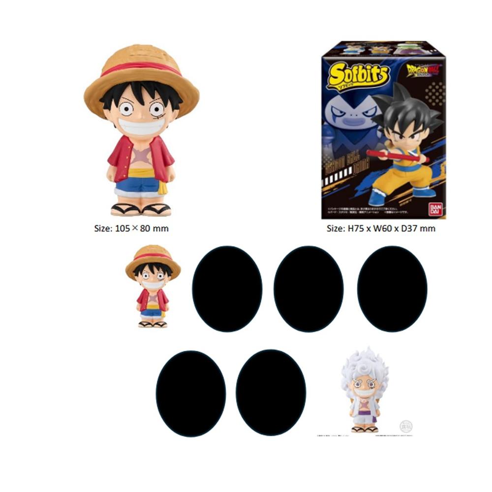 Figura de Vinilo Sofbits - Personajes de One Piece (Unidad Aleatoria)