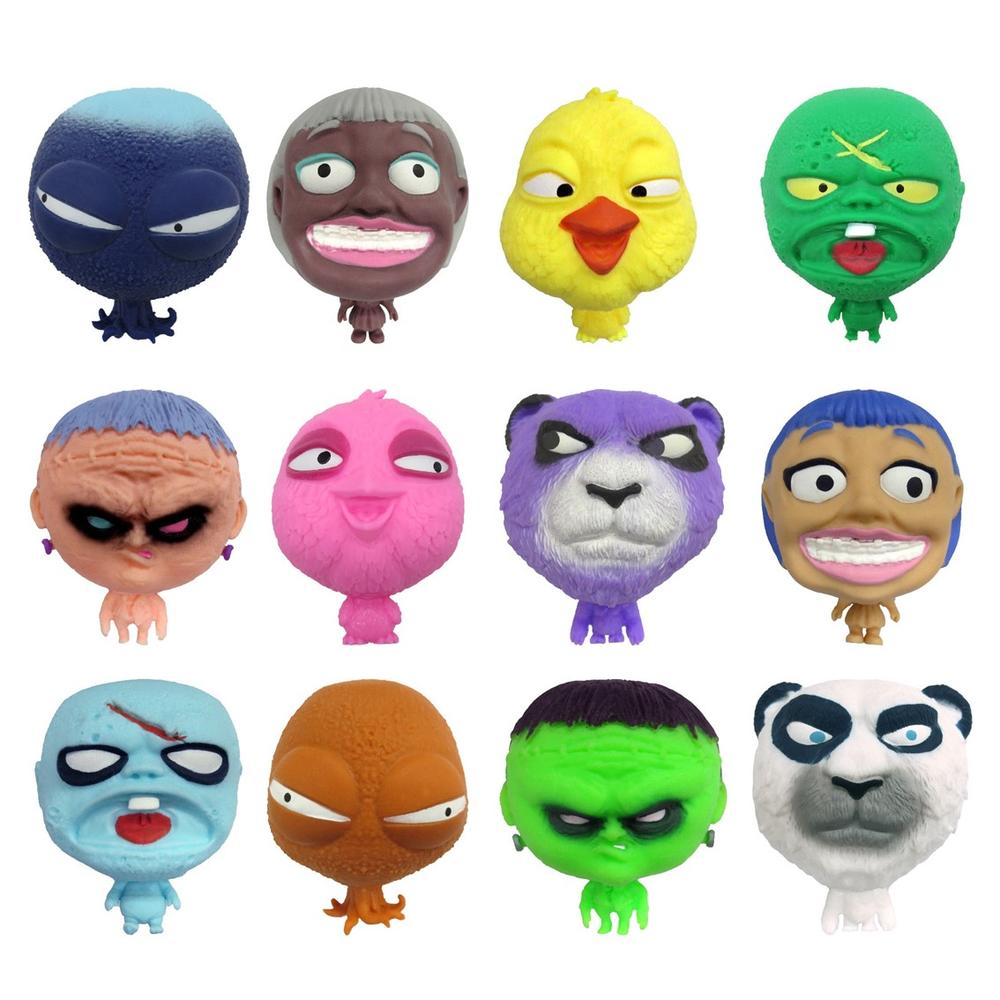 Figura Splats Head Elástica de 11 cm - Juego Sensorial y Alivio del Estrés