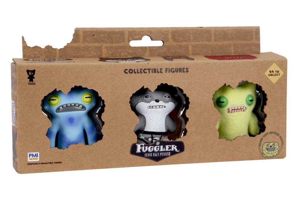 Fuggler Pack de 3 Figuras Únicas y Divertidas