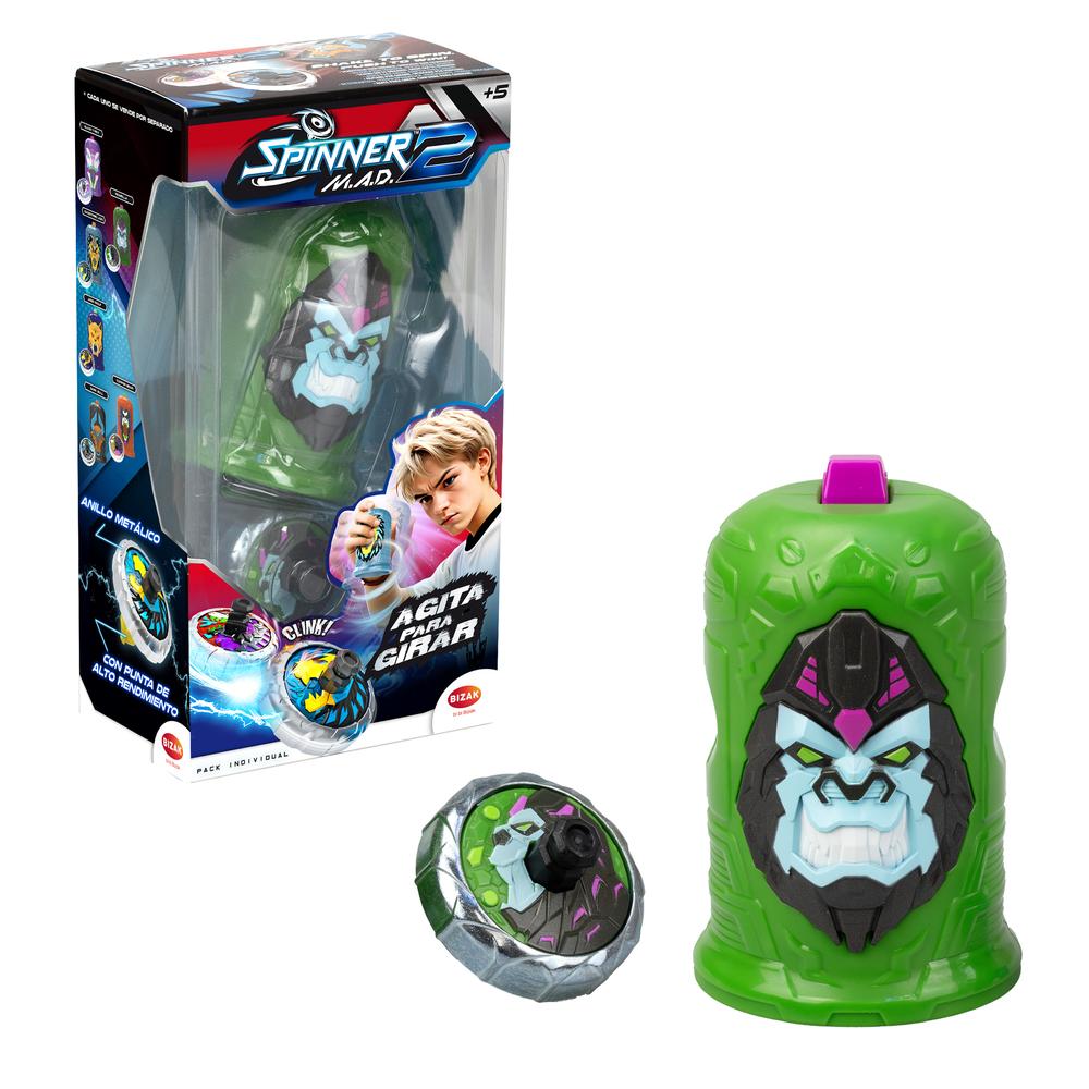 Peonza Spinner Mad 2 Shake - Unidad Aleatoria con Mecanismo Avanzado