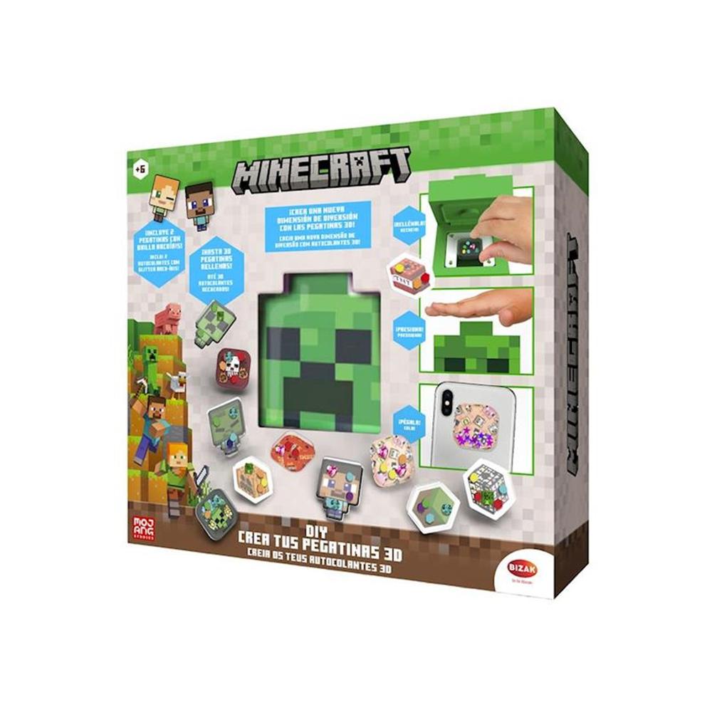 Crea tus Propias Pegatinas 3D del Mundo Minecraft