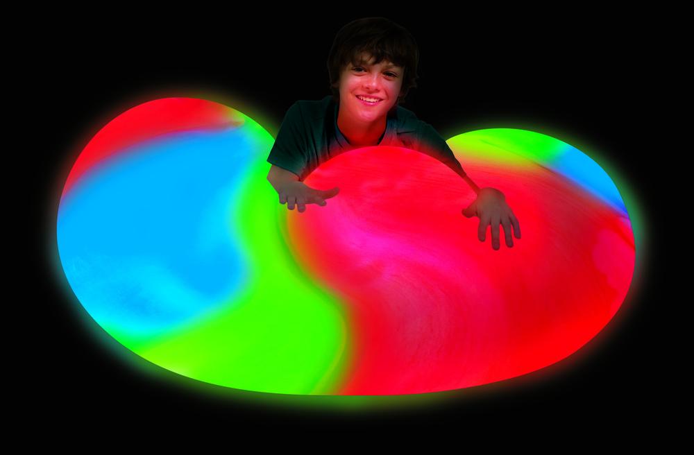 Pelota Wubble Tie-Dye Brillante en la Oscuridad - 75 cm