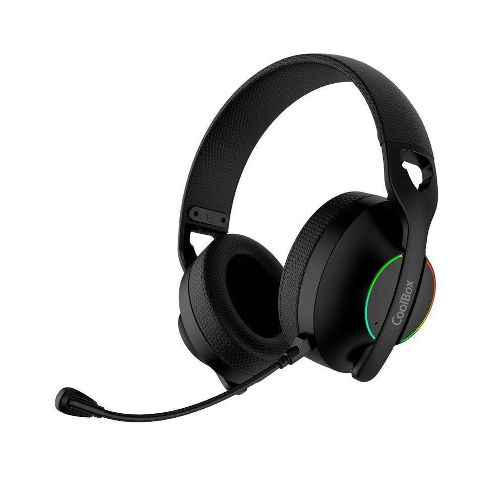 Auriculares CoolBox WB01 Inalámbricos Gaming Bluetooth con Micrófono y RGB