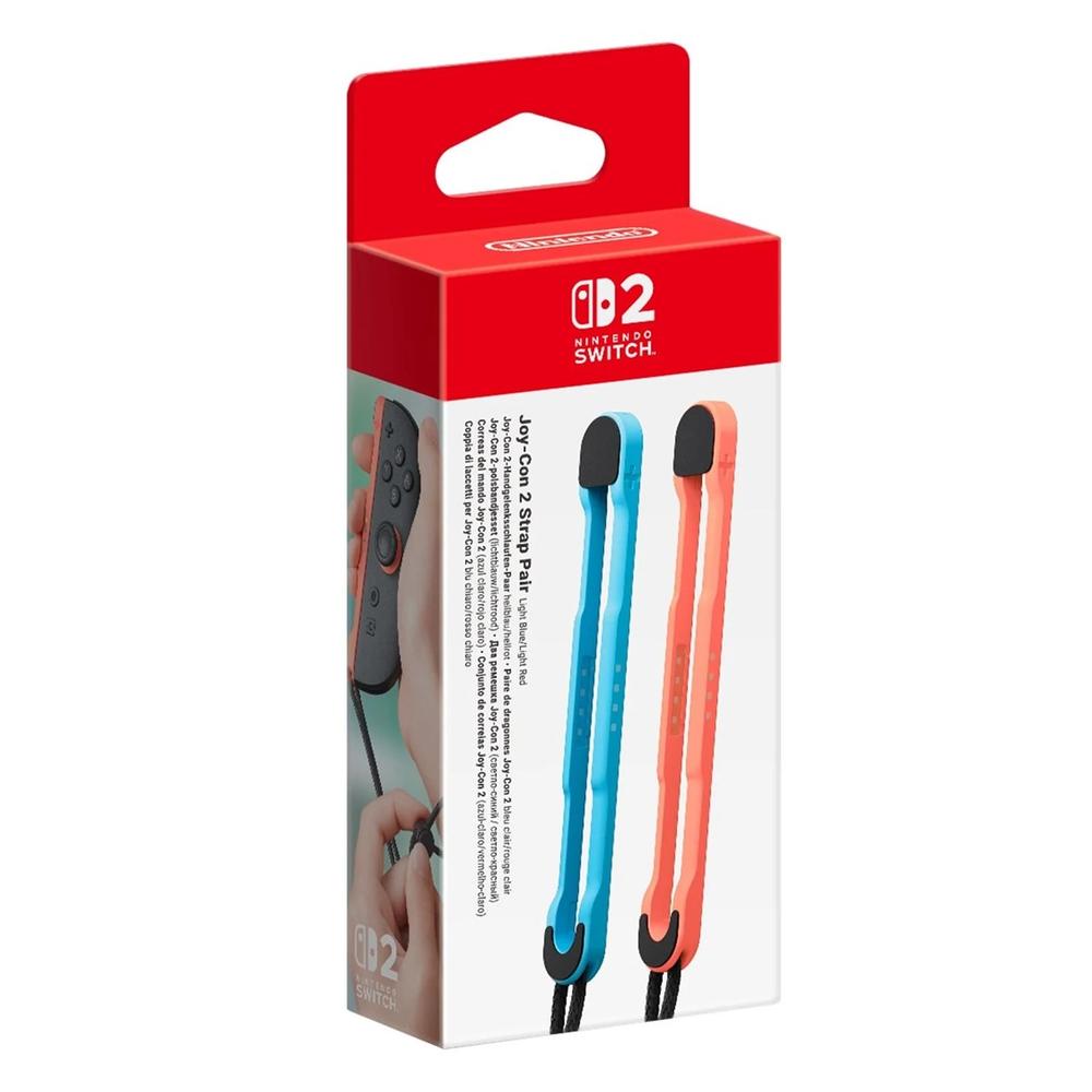 Correas Joy-Con 2 Azul Claro y Rojo Claro para Nintendo Switch 2