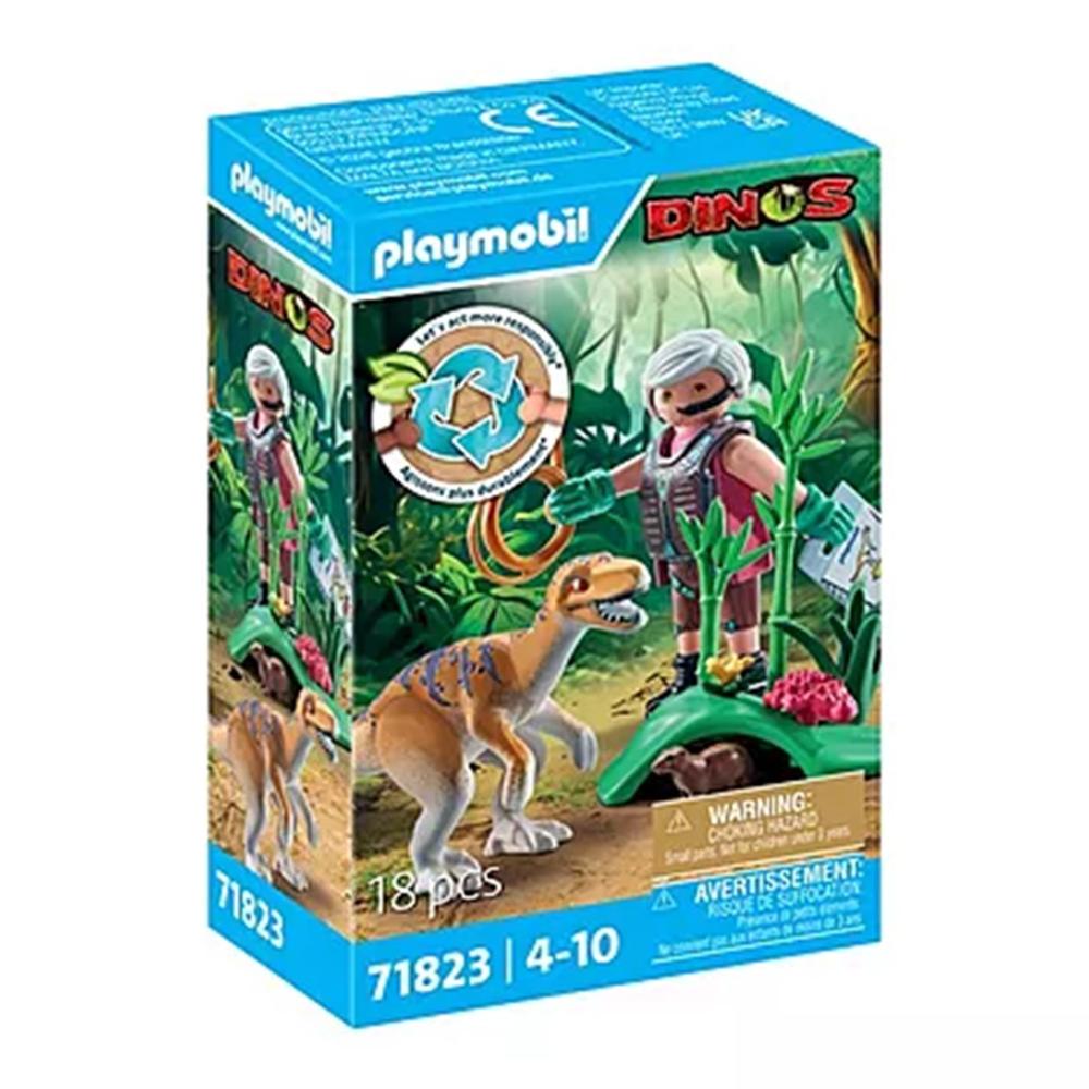 Set de Velociraptor de PLAYMOBIL - Exploración Prehistórica y Diversión Sostenible