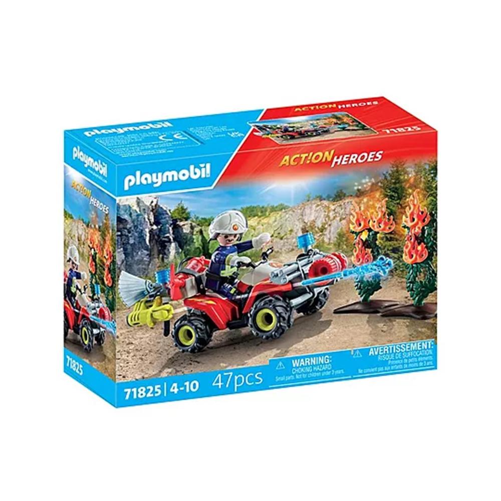 Quad de Bomberos PLAYMOBIL con Cañón de Agua y Accesorios