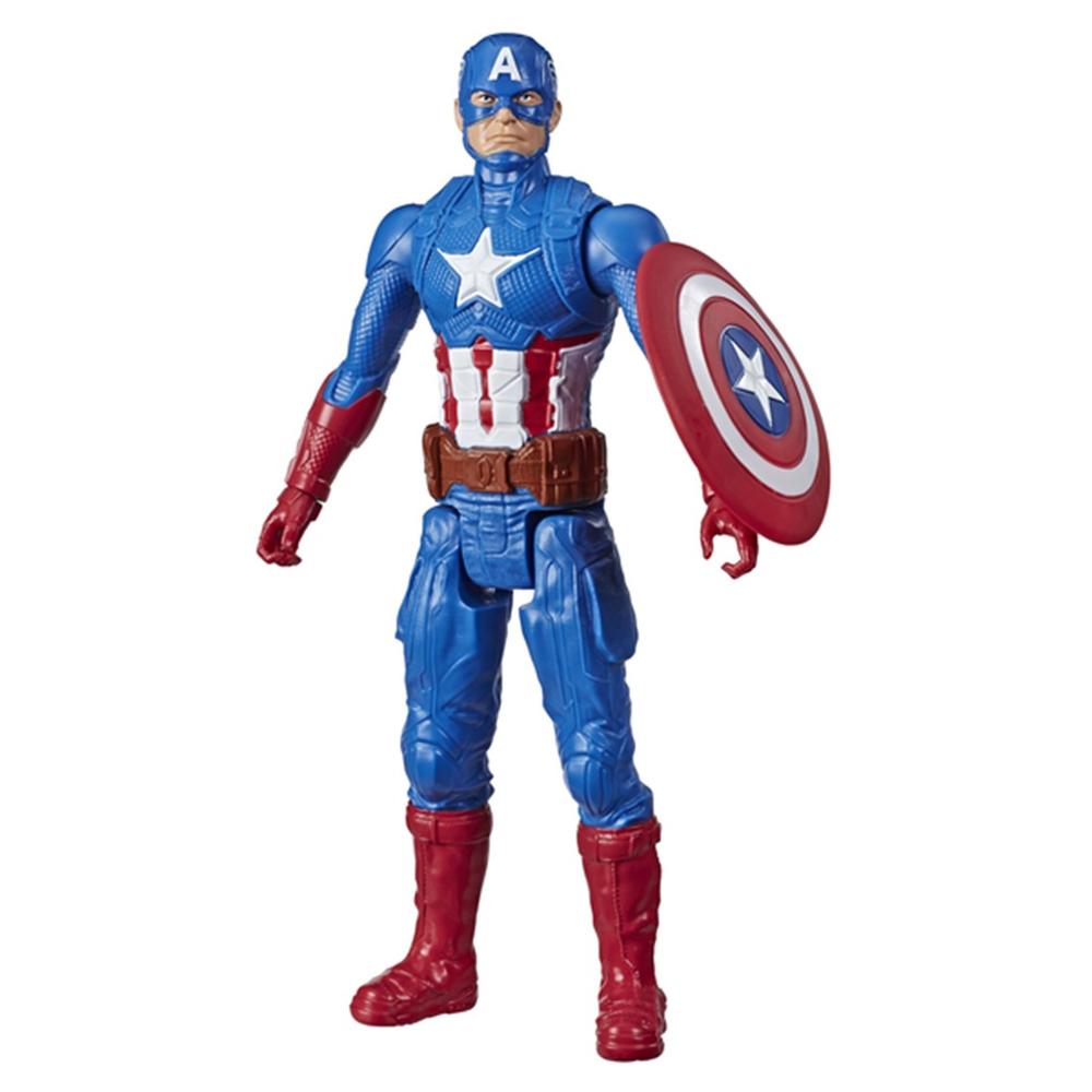 Figura Titan Hero Capitán América de Hasbro - 12 pulgadas con escudo