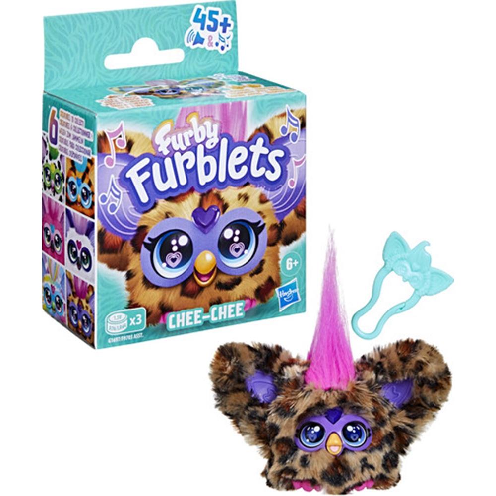 Mini Furby Furblets Chee-Chee Interactivo con Clip de Llavero