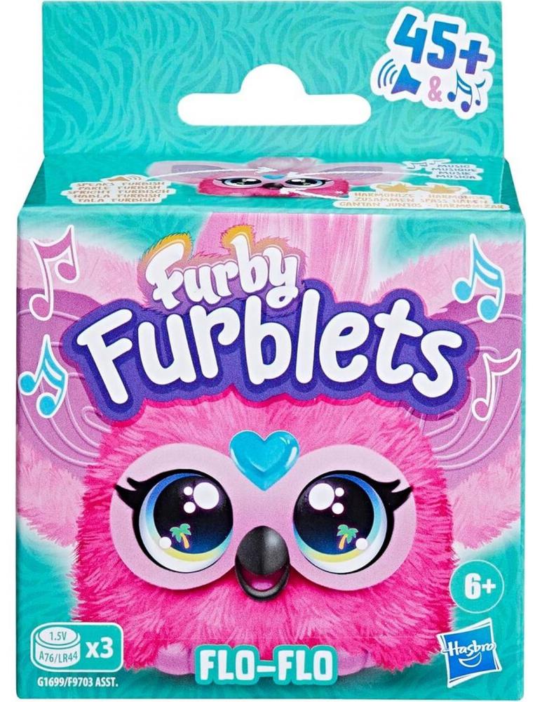 Mini Furby Furblet Flo Flo con Clip de Llavero y Melodías K-pop