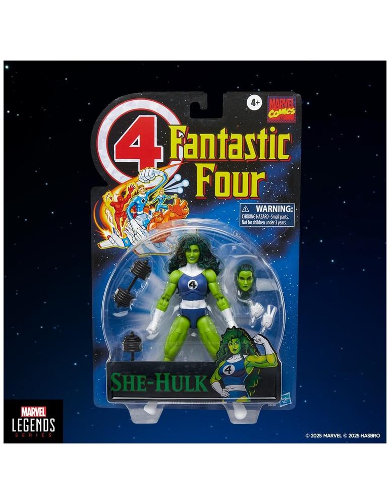 Figura She-Hulk Marvel Legends Serie Retro de Hasbro