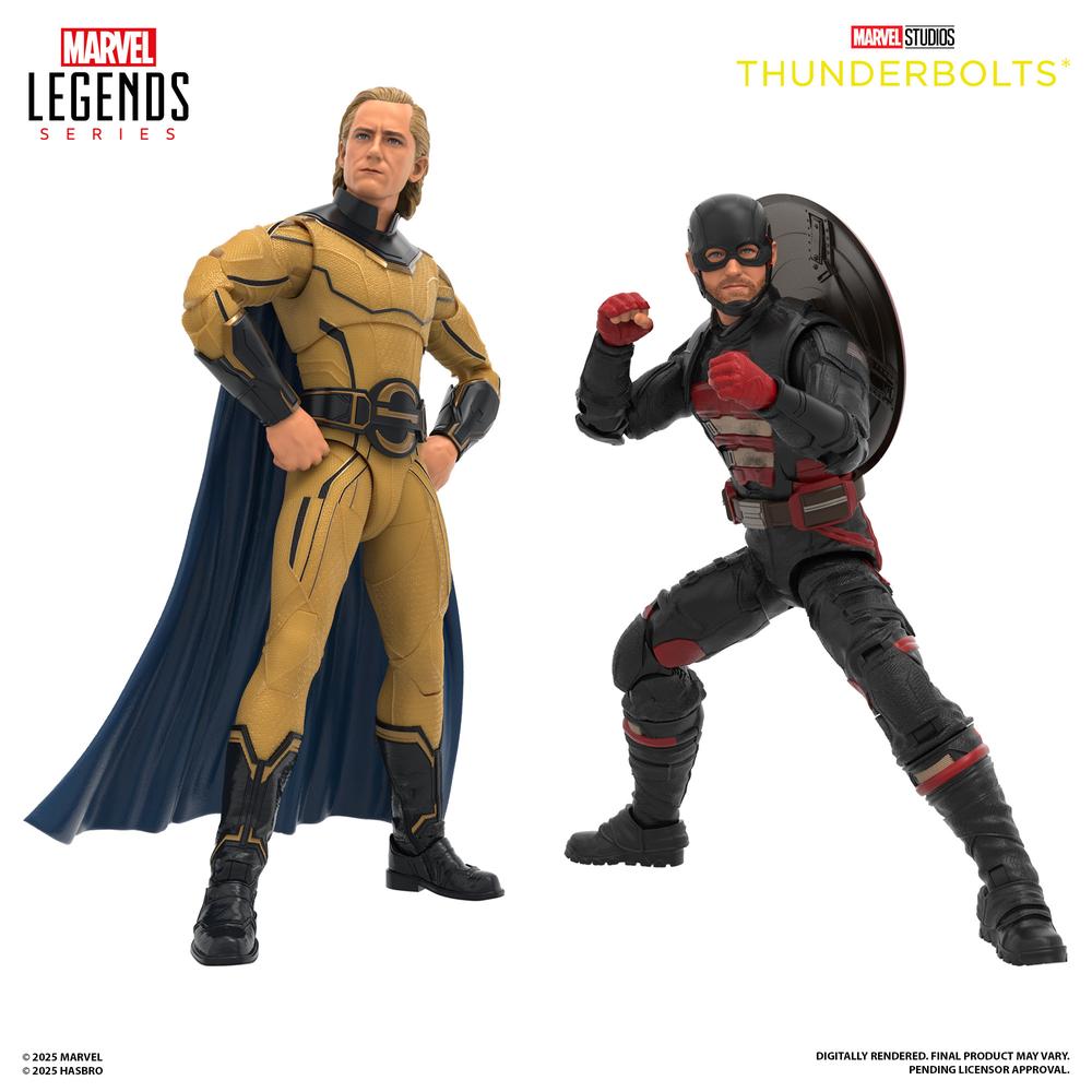 Figura Marvel Legends: Thunderbolts John F. Walker y Sentry 15 cm con Accesorios