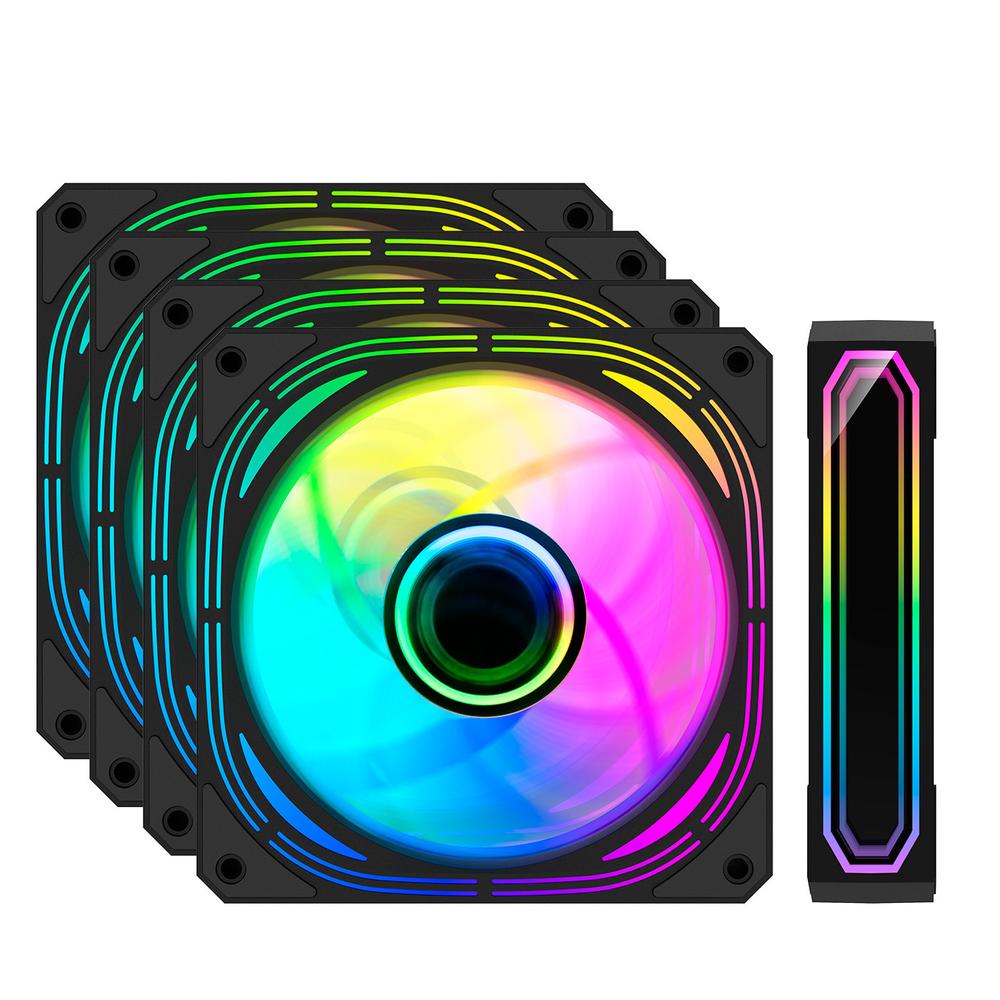 Ventilador Caja Coolbox Infinity Pro ARGB 4x120mm - Alto Flujo y Silencio