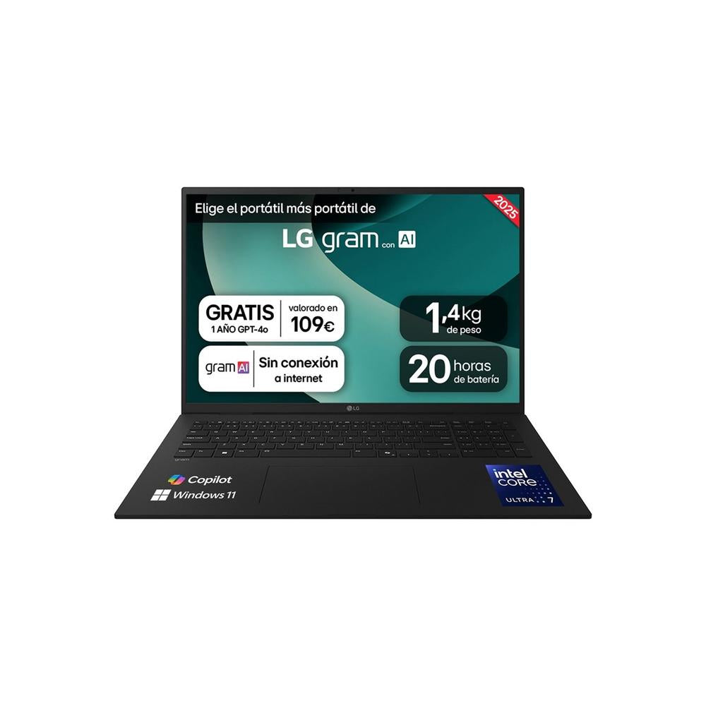 Portátil LG Gram 17Z90T - Intel Core Ultra 7, 32GB RAM, 1TB SSD, Pantalla Táctil 17" WQXGA