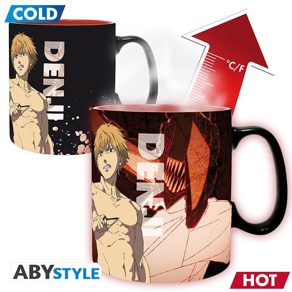 Taza Térmica Cambiante Chainsaw Man 460ml - Denji & Aki de ABYstyle