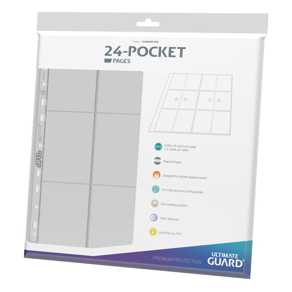 Carpeta Transparente Ultimate Guard 24 Bolsillos - Carga Lateral (10 Páginas)
