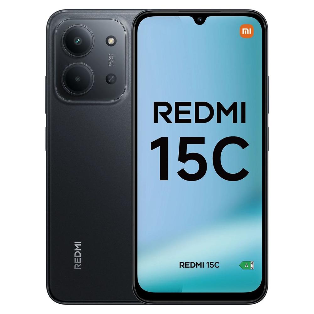 Xiaomi Redmi 15C Smartphone 4GB RAM - 128GB Negro con Pantalla de 6.9" y Cámara de 50 MP