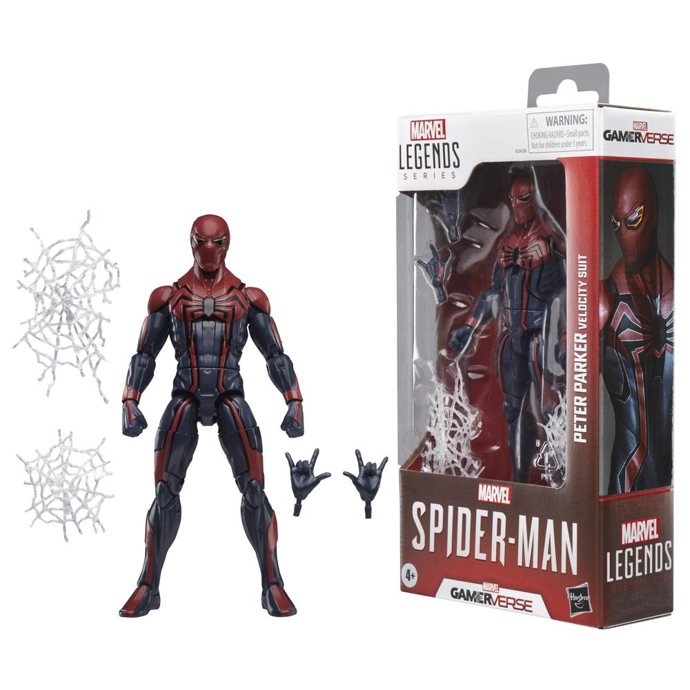Figura Marvel Legends Spider-Man Peter Parker Velocity Suit - Gamerverse 15 cm