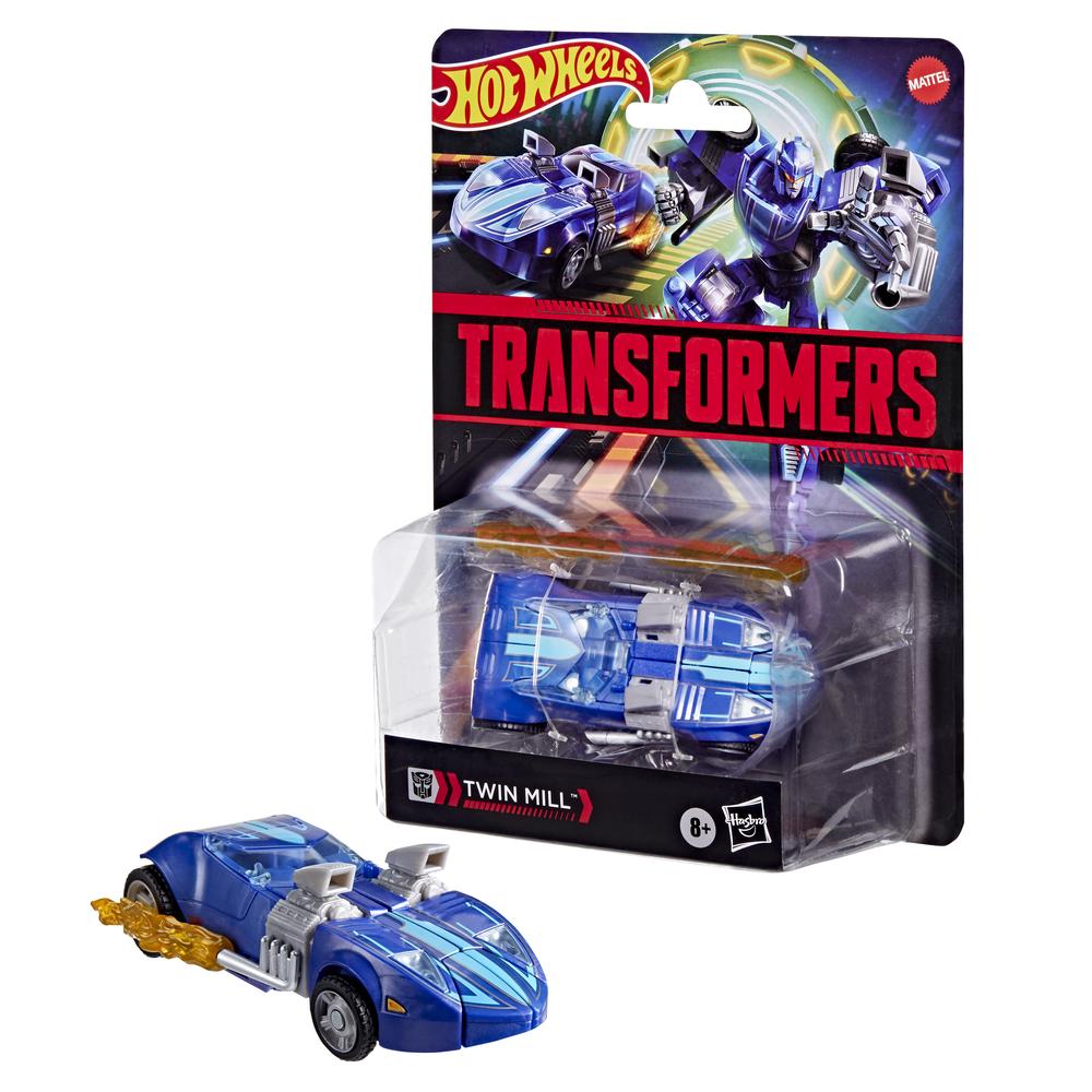 Coche Hot Wheels x Transformers Twin Mill - Figura Coleccionable Transformable