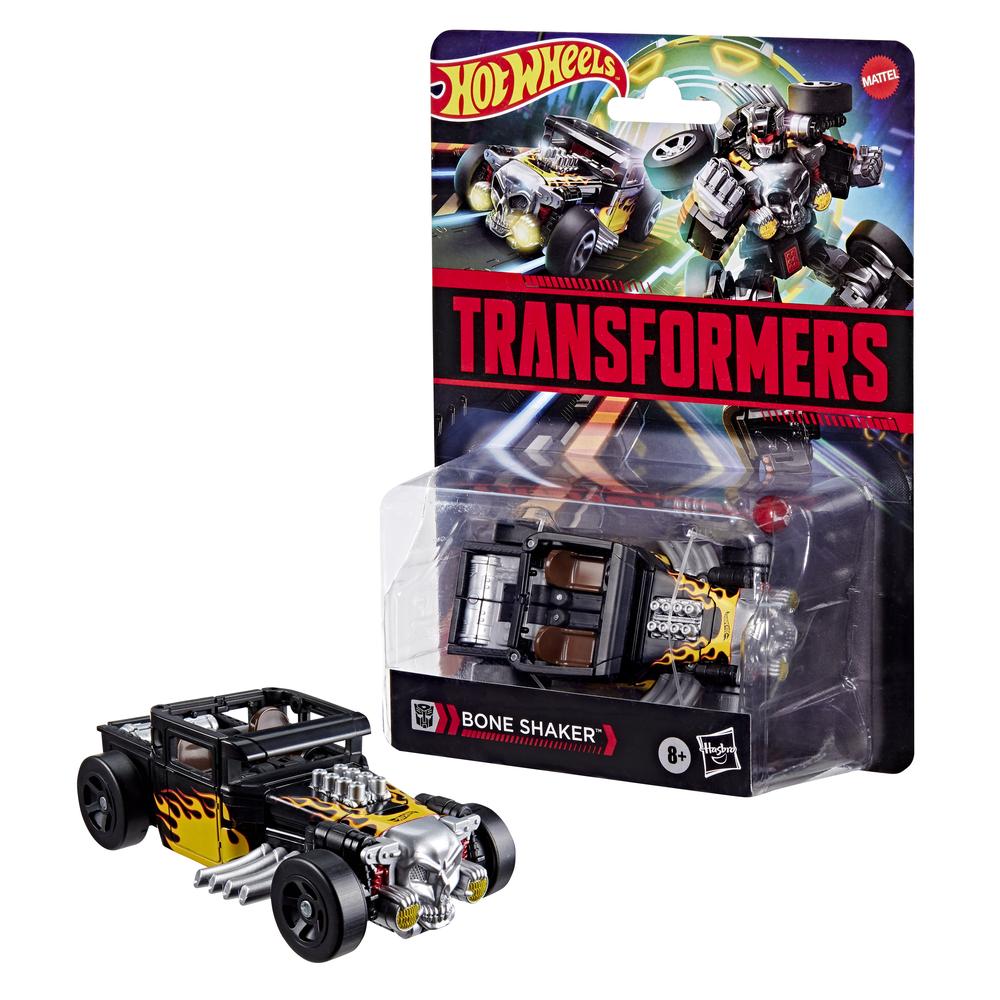 Transformers Collaborativo: Coche Hot Wheels Bone Shaker Transformable
